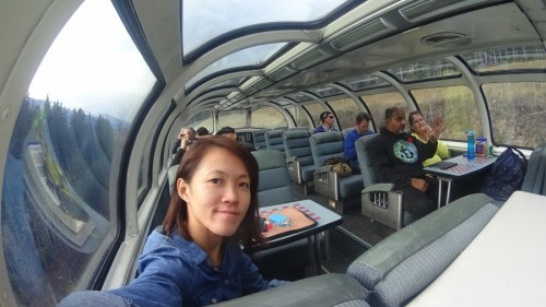 View of the VIA Rail Dome Carriage