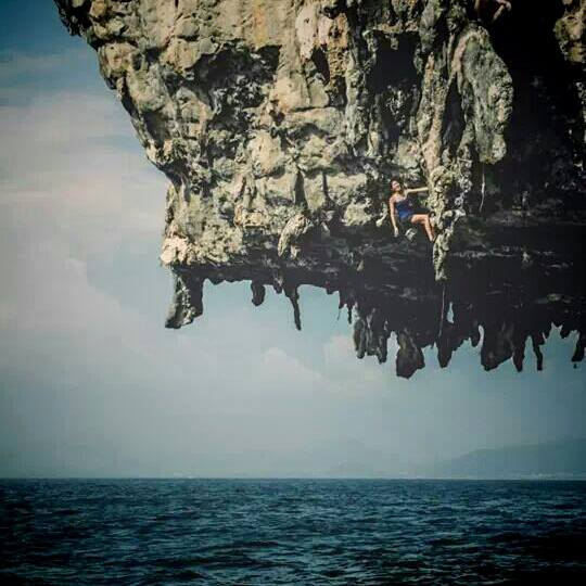Rock Climbing in Asia - Attempting Deep Water Solo at Krabi Thailand | The craziest thing I have ever attempted. 