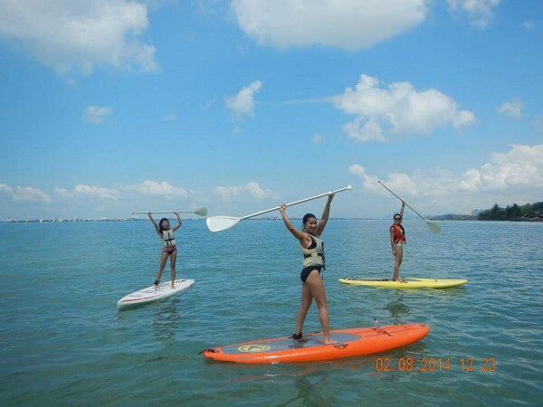 Shot was taken paddleboarding in Singapore | Famous female explorers to be