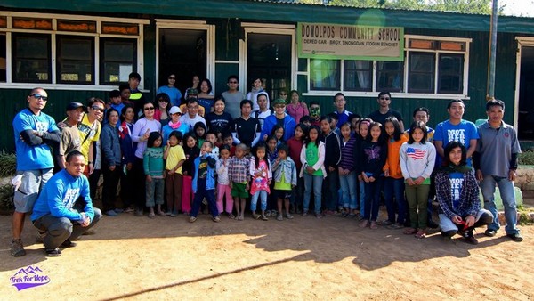 Group photo at one of the villages we stopped at