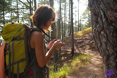 Capturing moments all along the way. Sunshine made so many picturesque moments along the way down from Mount Ugo