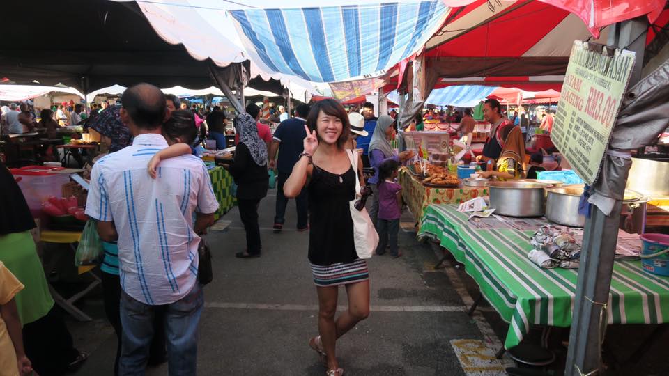 Me in the Saturday night market in langkawi