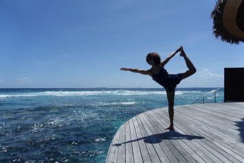 Yogi in action | Dancer Pose