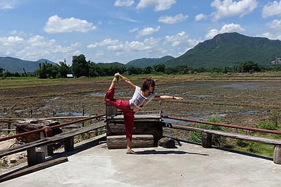 Beautiful Chiang Khan and its padi fields