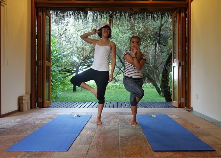 Yoga in your own sunset room - Taken at Shine Spa Maldives