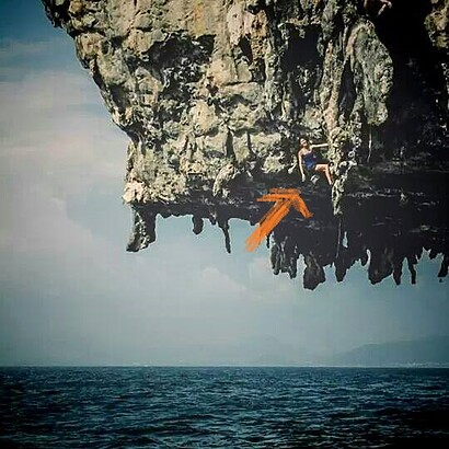 Attempting Deep Water Solo at Krabi Thailand Deep water solo in krabi thailand with Lydia Yang Rock Climber from Singapore