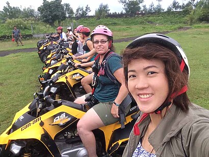 Group Shot before we speed off towards the Mayon Volcano