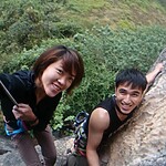 DSC 1272 At the top of the route at White Mountain | rock climbing asia and china