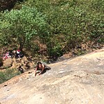 IMG 4344 High Above the ground rock climbing