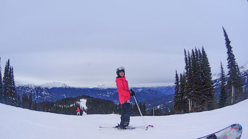 DSC01447 edited At the top of the slope travel ski during winter season in canada