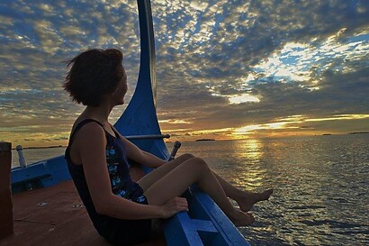 sunset maldives travel blog