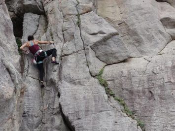 outdoor rock climbing in asia | trad climbing