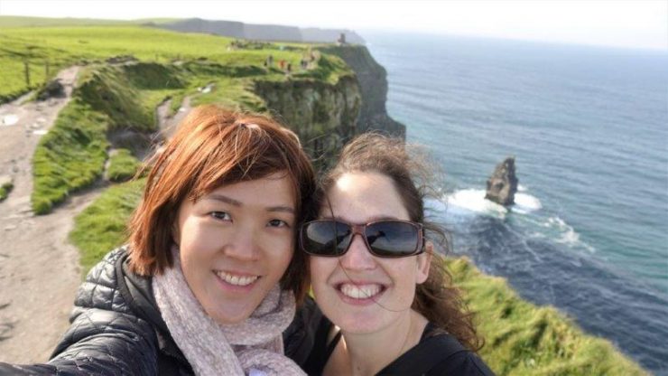 Met a lovely new friend from Israel called Anat. She was travelling solo around Ireland and actually drove all the way to the cliffs of moher herself. Such a brave and lovely lady, if I had more time, I would love to ditch my tour and just follow her around!;)