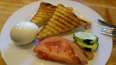 My little spread of toast and egg!