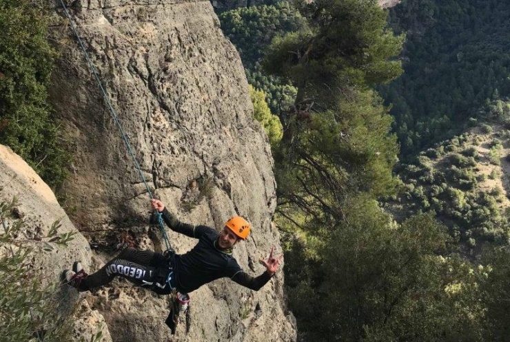 Cez doing a few routes in siurana Spain |  | Summer Rock Climbing Destinations in Europe