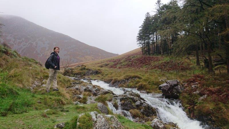 Posing by the river bank for more lovely photos