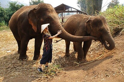 Agness with the Elephants