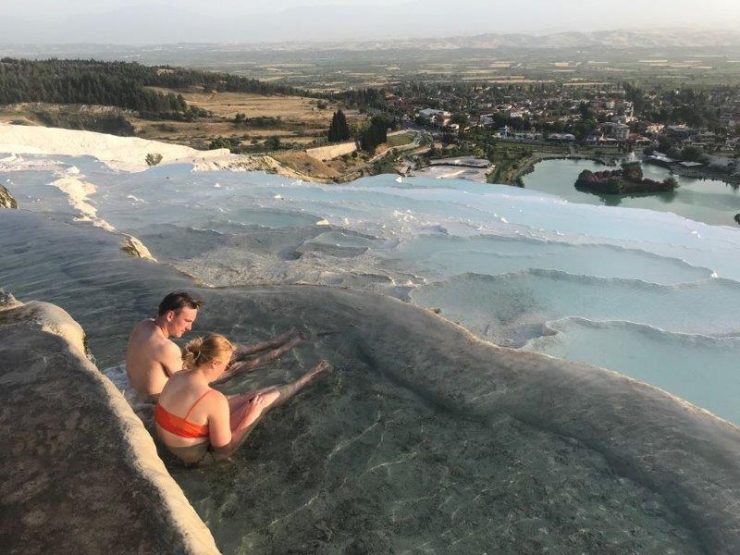 Immerse in the thermal waters and enjoy the sunset | Pamukkale Cotton Castle