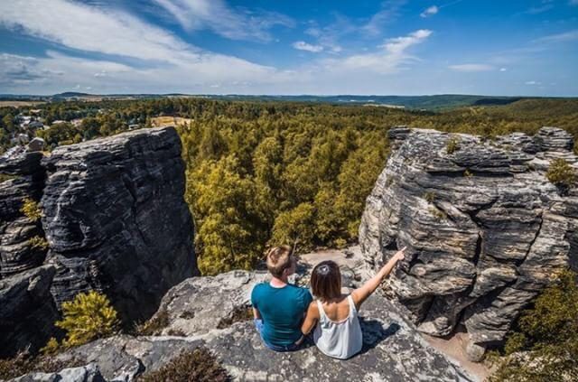 Cez and Lydia enjoying the view