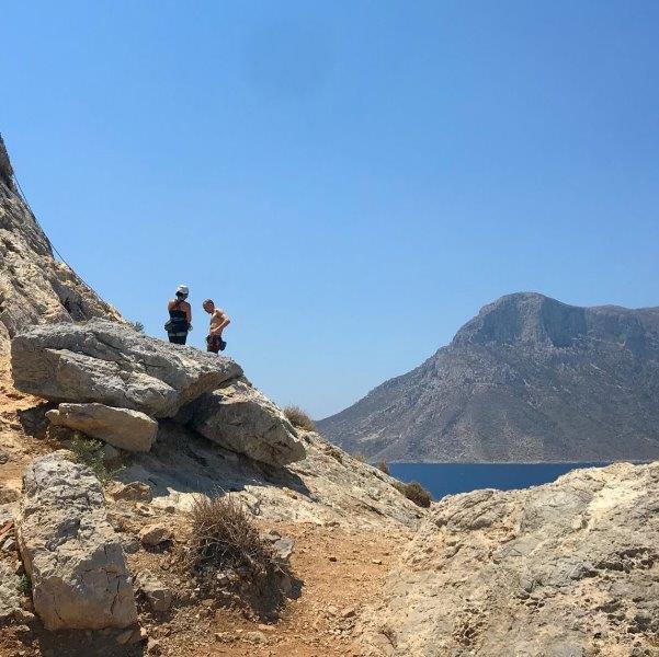 Kalymnos attracts scores of climbers here all year round, especially in the months of Aug for the climbing festival 
