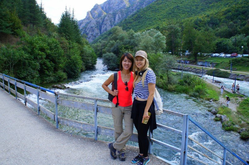 Skopje River Vardar Macedonia