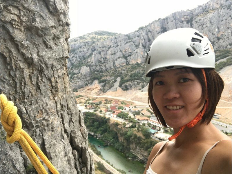 Helmet rock climbing equipment