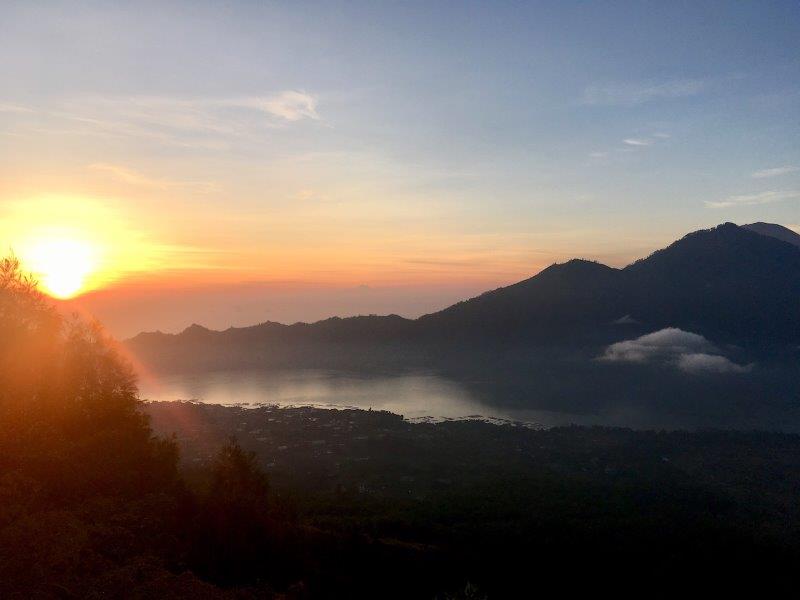Mount Batur Mount Batur at Sunrise in Bali, one of the best mountains to climb in Asia