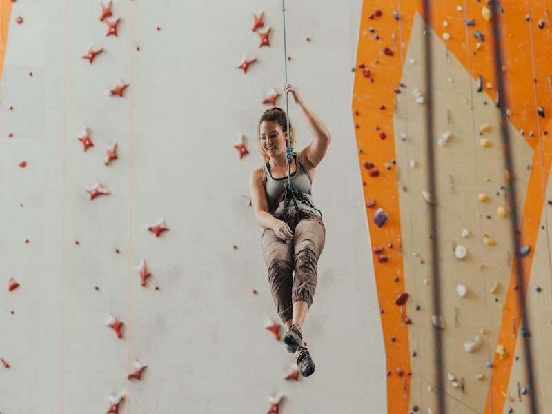 The climbing gym can be a great place to perfect your skills.