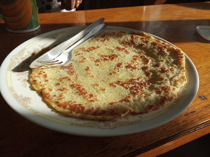 Meals at Everest Base Camp - Pancakes with a variety of different toppings you can pick from like chocolate or honey