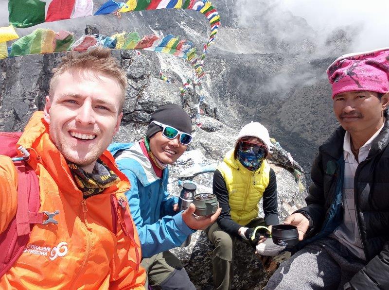 Rest point on our acclimatization day at the village of Dingboche which is 4380 metres (14,370 ft) above sea level
