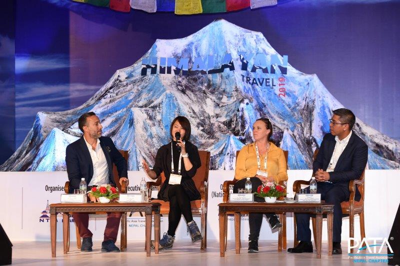Lydia Yang Panel Session at Himalayan Travel Mart in Nepal on Digital Marketing in the Travel industry