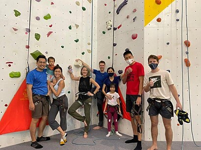 UpWall Air conditioned kids friendly gym | UpWall Rock Climbing Gym and Downtown East