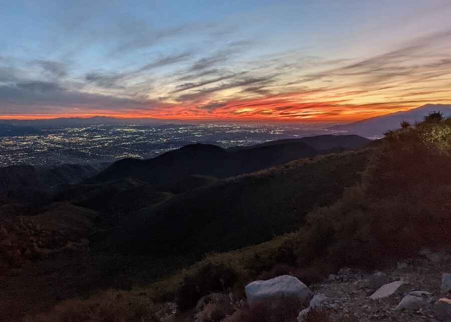 sunset before la Amazing Sunset views of California while climbing