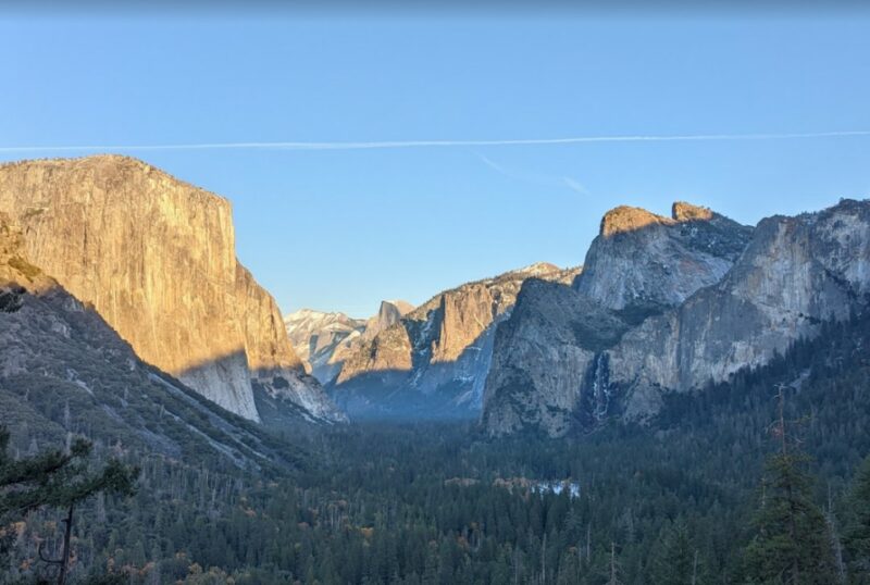 the yosemite valley view