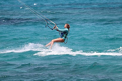kitesurfing is a fun sport for both men and women