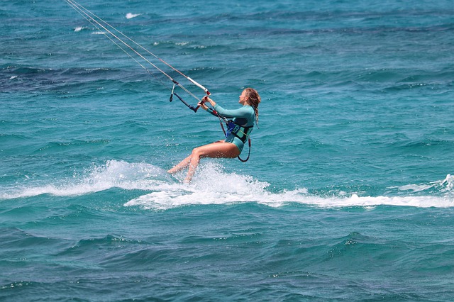 kitesurfing is a fun sport for both men and women