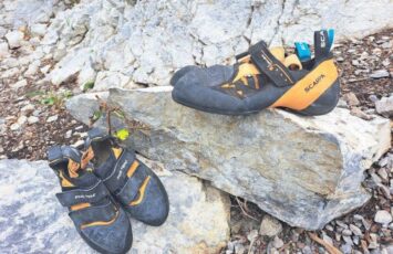 pair of climbing shoes_og