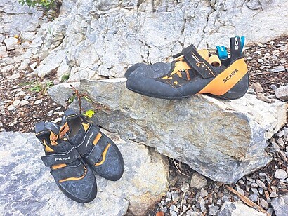 pair of climbing shoes_og