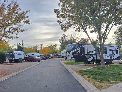 rv campervan park charging and rest spot