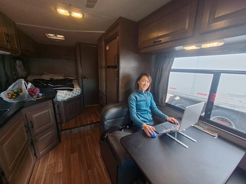 working remotely while in an rv campervan digital nomad