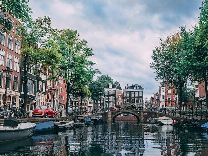 amsterdam is extremely picturesque and has lots to offer traveling students.