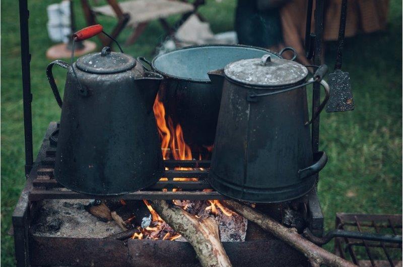 Theres lots of different cooking supplies you can bring with you from pans to kettles there’s lots of different cooking supplies you can bring with you, from pans to kettles