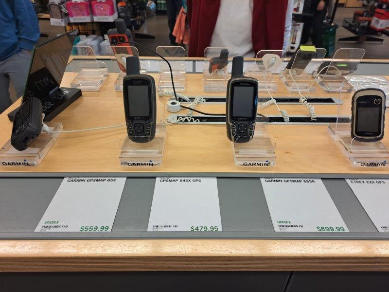 walkie talkies small handsized models in a shop