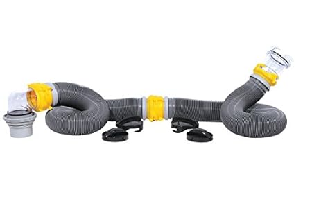 Camco 39658 Deluxe 20' Sewer Hose Kit with Swivel Fittings
