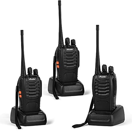 Ansoko ‎Walkie-Talkies ASK-888S Black 3-Pack Radios