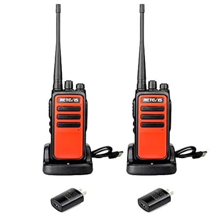 Retevis RT66 Walkie Talkies Long Range Rechargeable 2 Pack