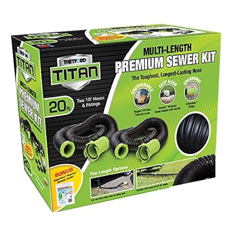 Titan 20 Foot Premium RV Sewer Hose Kit - Thetford 17902