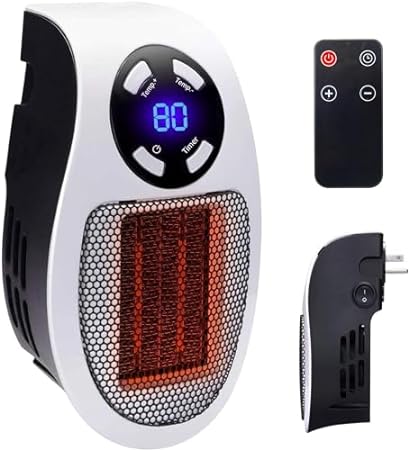 Minetom 350W Wall Outlet Electric Space Heater