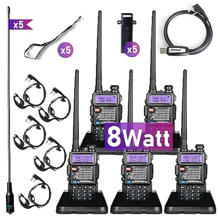 BaoFeng UV-5R High-Power Radio with TIDRADIO-771 Antenna