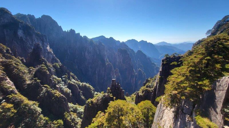 Mountain Top - Premium Travellers - hiking at huangshan mountain trails autumn